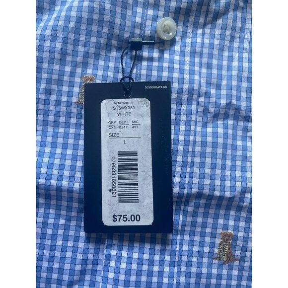 Cremieux Checkered dog print short sleeve shirt - Picture 3 of 5